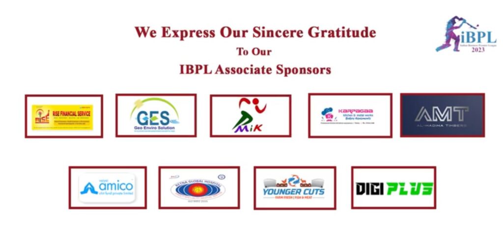 IBPL Trichy Associate Sponsors