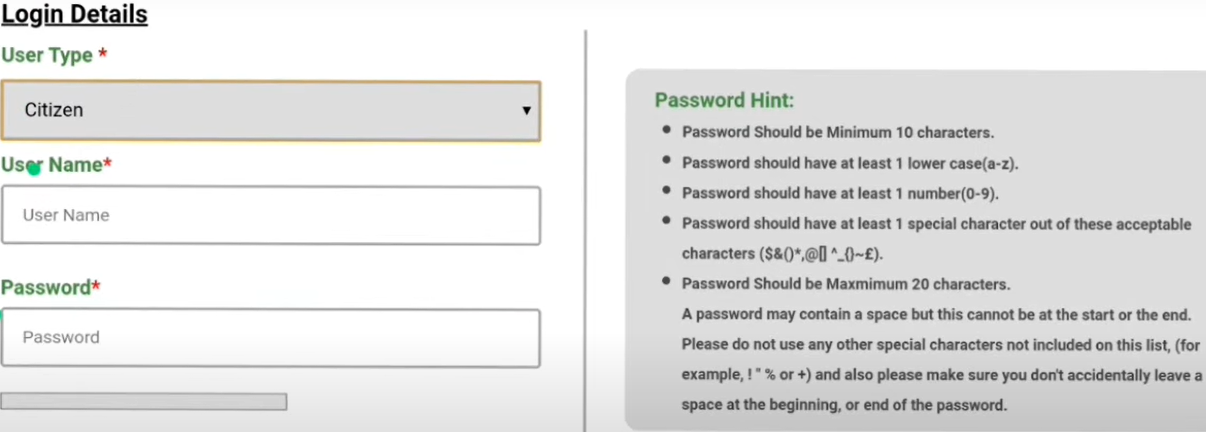 Login to apply for Marriage Certificate