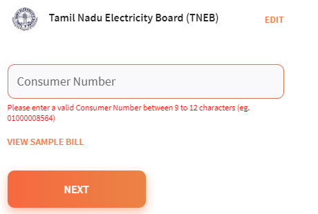 TNEB Consumer Number